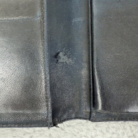 CHANEL CC Logo Grained Calfskin Leather Bifold Wallet Black - Picture 7 of 16